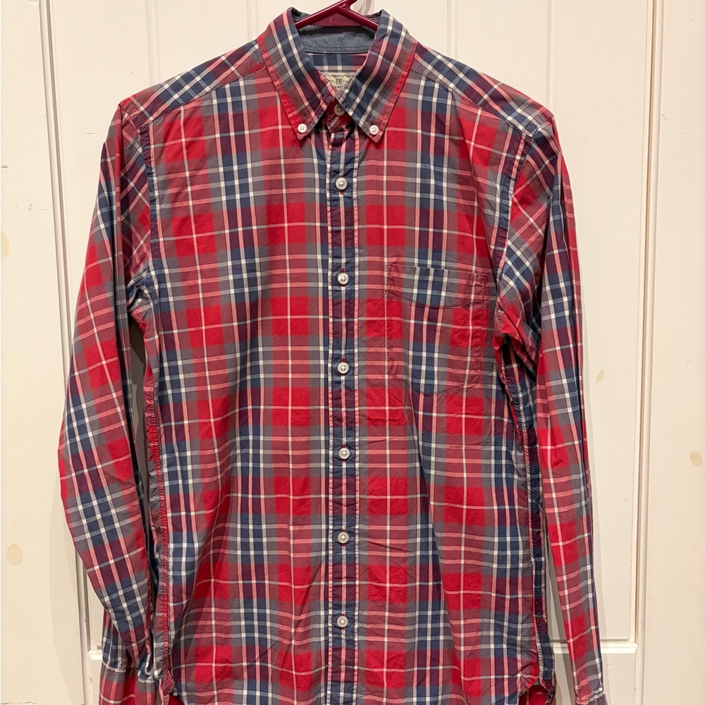 J. Crew Red and Blue Checkered Shirt